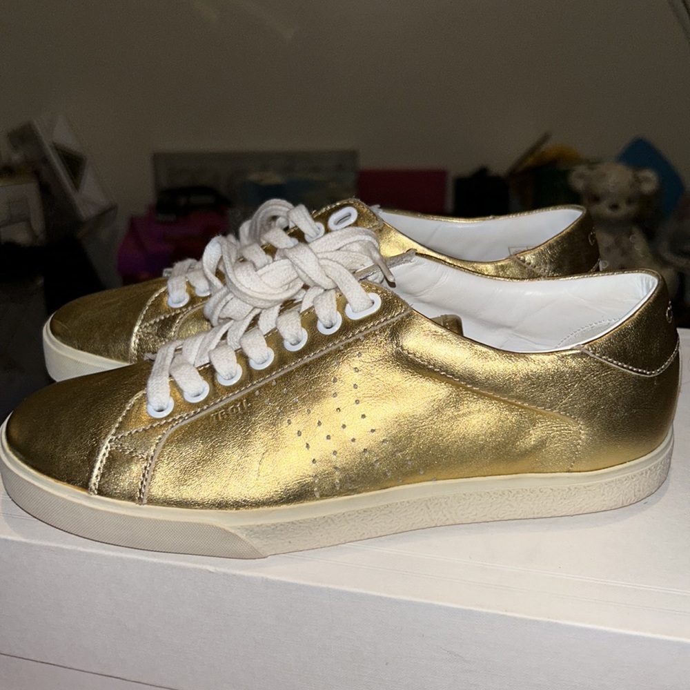 Celine TRIOMPHE sneaker in Gold - Picture 5 of 7